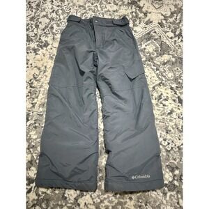 Columbia Grey Unisex Kids‎ Snow Pants Size Xs 6/7 Adjustable Waist